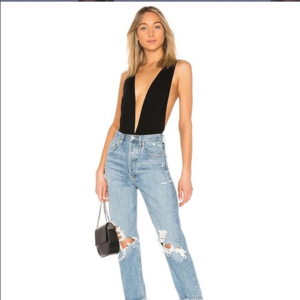 PLUNGE BY THE WAY BODYSUIT BLACK NEVER WORN